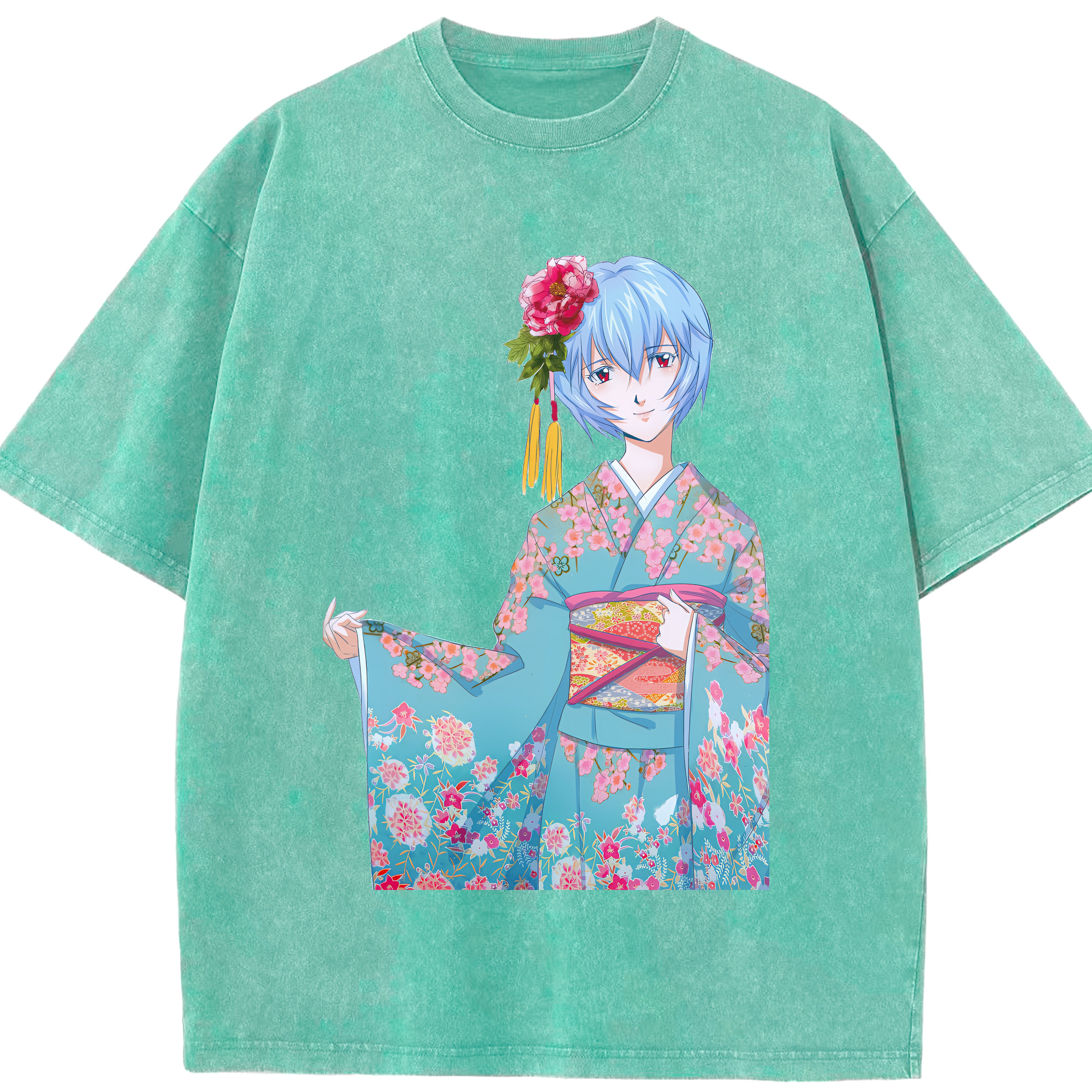 （画像用） EVA 新世紀エヴァンゲリオン 綿100% ヴィンテージ風 半袖Tシャツ（フロントプリント）